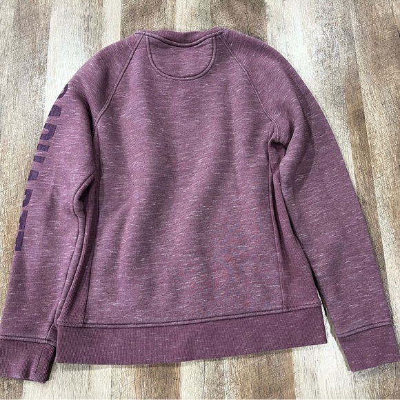 Carhartt Women's Heathered Purple Crewneck Sweater - Picture 5 of 5